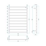Thermogroup Ladder Heated Towel Rail SS88M Spec