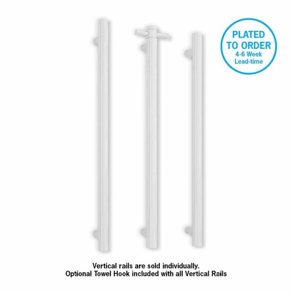 Thermogroup Vertical Heated Towel Rail VS900H Satin White