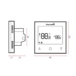 Thermogroup Thermotouch 9.2mG Glass Manual Thermostat Spec
