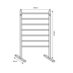 Radiant Heated Towel Rail FSTR01 Spec