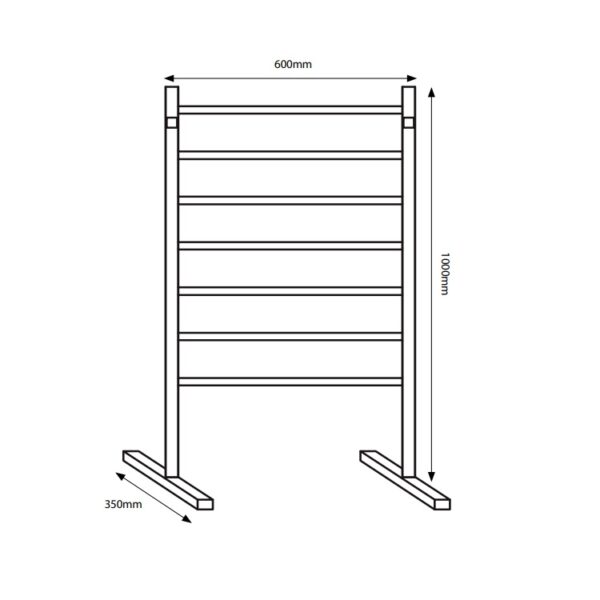 Radiant Heated Towel Rail FSTR01 Spec