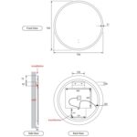 Aulic Windsor Touchless LED Mirror 700mm LMWIN-700 Spec