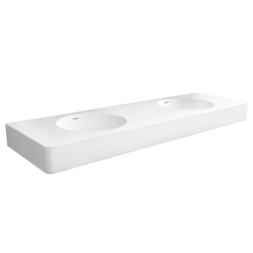 Fienza Encanto 1400 Cast Stone Wall Basin CSB11-140-0