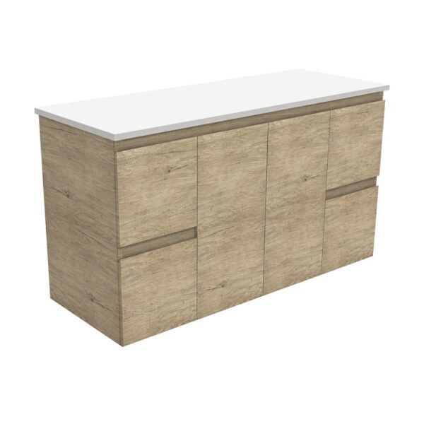 Fienza Edge Scandi Oak Cabinet Wall Hung 1200