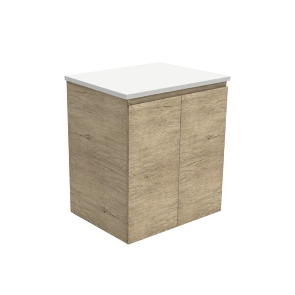 Fienza Edge Scandi Oak Cabinet Only 600 Wall Hung