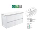 Fienza Hampton Modern Vintage Cabinets 1200 Wall-Hung Spec