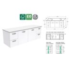 Fienza Unicab Wall Hung 1500 Cabinet Spec