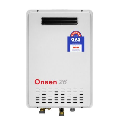 Onsen 26L Continuous Flow Hot Water Unit 60°C Preset