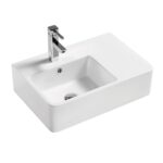Fienza Delta Care Wall Basin RB2275 Left Hand Bowl
