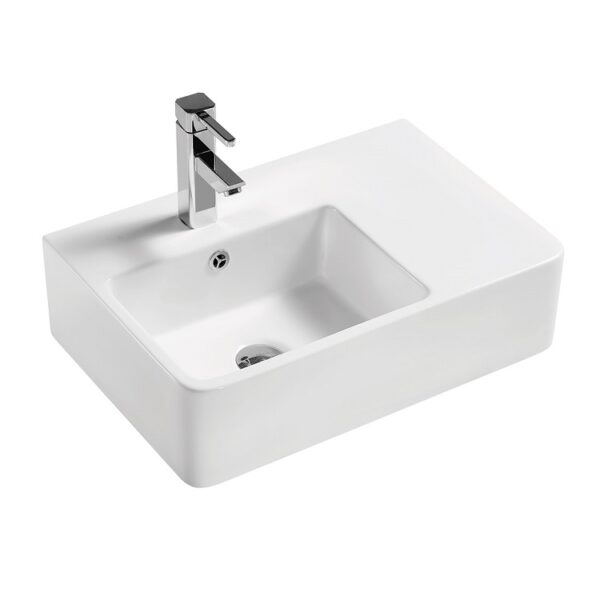 Fienza Delta Care Wall Basin RB2275 Left Hand Bowl