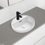 Fienza Reba Semi Inset Basin With Tap Hole RB4066 Lifestyle