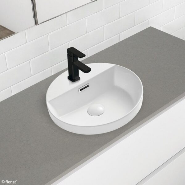 Fienza Reba Semi Inset Basin With Tap Hole RB4066 Lifestyle