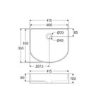 Fienza Forma Above Counter Basin RB480 Spec