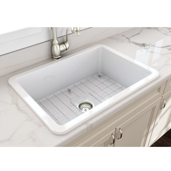 Turner Hastings Cuisine 68 x 48 Inset/Undermount Fine Fireclay Sink CU68FS Inset