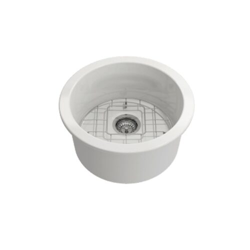 Turner Hastings Cuisine Round 47 Inset / Undermount Fine Fireclay Sink CUR47FS