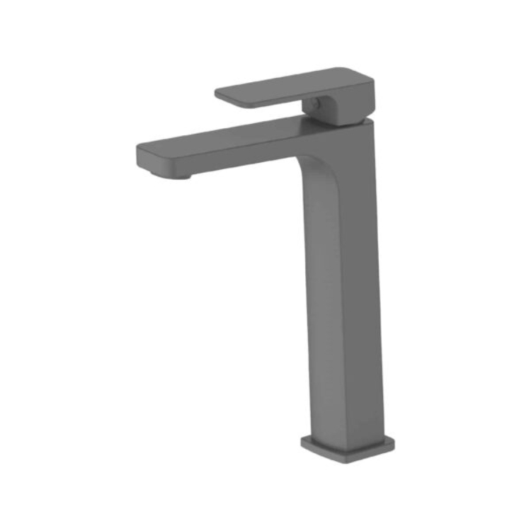 Greens Swept Tower Basin Mixer Gun Metal 18602569