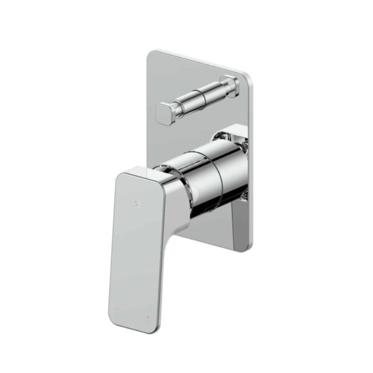 Greens Tapware Swept Shower Bath Diverter Mixer Chrome 18603590