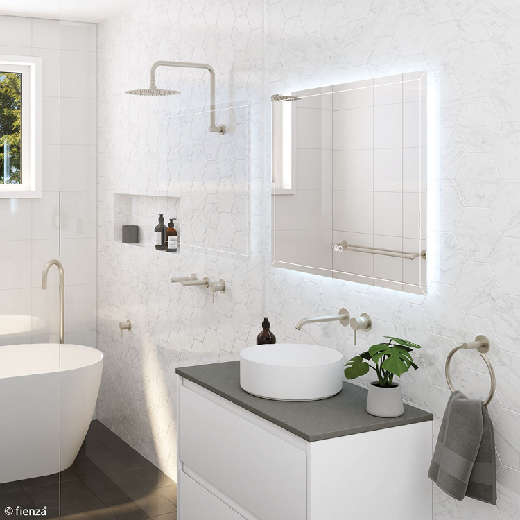 Fienza Hampton LED Mirror LED01 Lifestyle