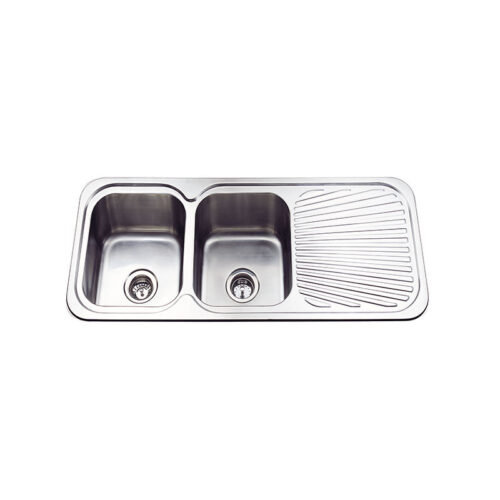 BUK Traditionell Double Bowl Sink 1TH