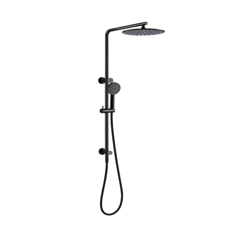 BUK Rund Combination Shower On Rail With 250mm Rain Shower Head BKSR207-B