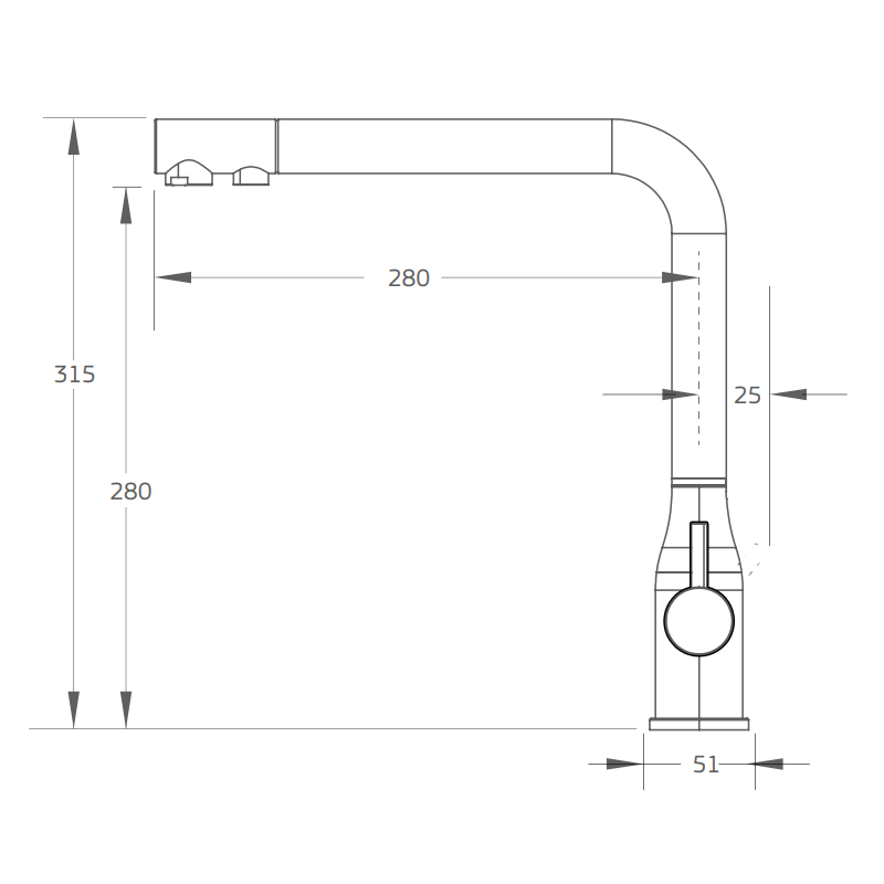 Puretec Tripla ELITE-20 3 Way Mixer Tap Spec