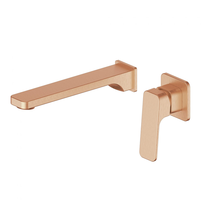 Greens Swept Wall Basin Mixer Brushed Copper 18602528