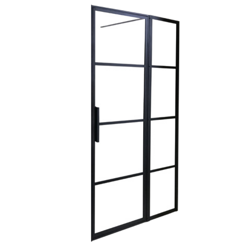 Decina Manhattan 1200 Framed Shower Screen Left Hand Handle MASSAL1200L