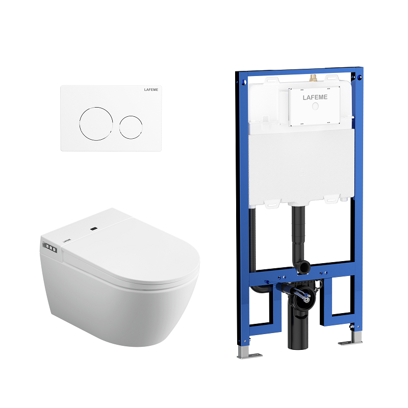 Lafeme Sesto Wall Hung Rimless Smart Toilet ST22-MW