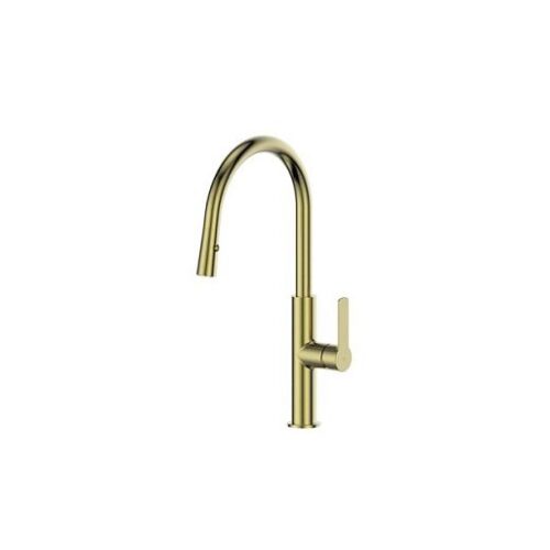 Greens Astro II Pull-Down Sink Mixer Brushed Brass 2543836