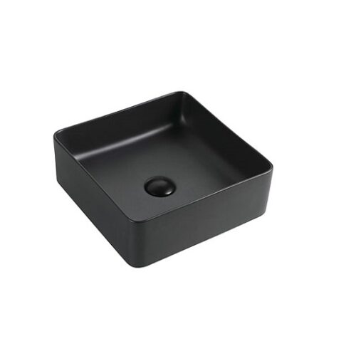 Decina Carina Square Counter Top Basin Matte Black