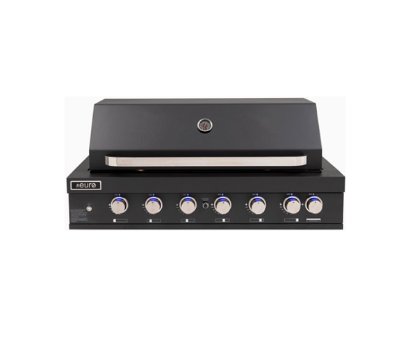 Euro Appliances EAL1200RBQBL 6 Burner Black Built In BBQ