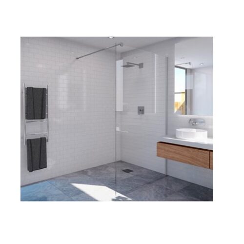 Decina M Series Wall Fixed 1160mm Clear Shower Panel