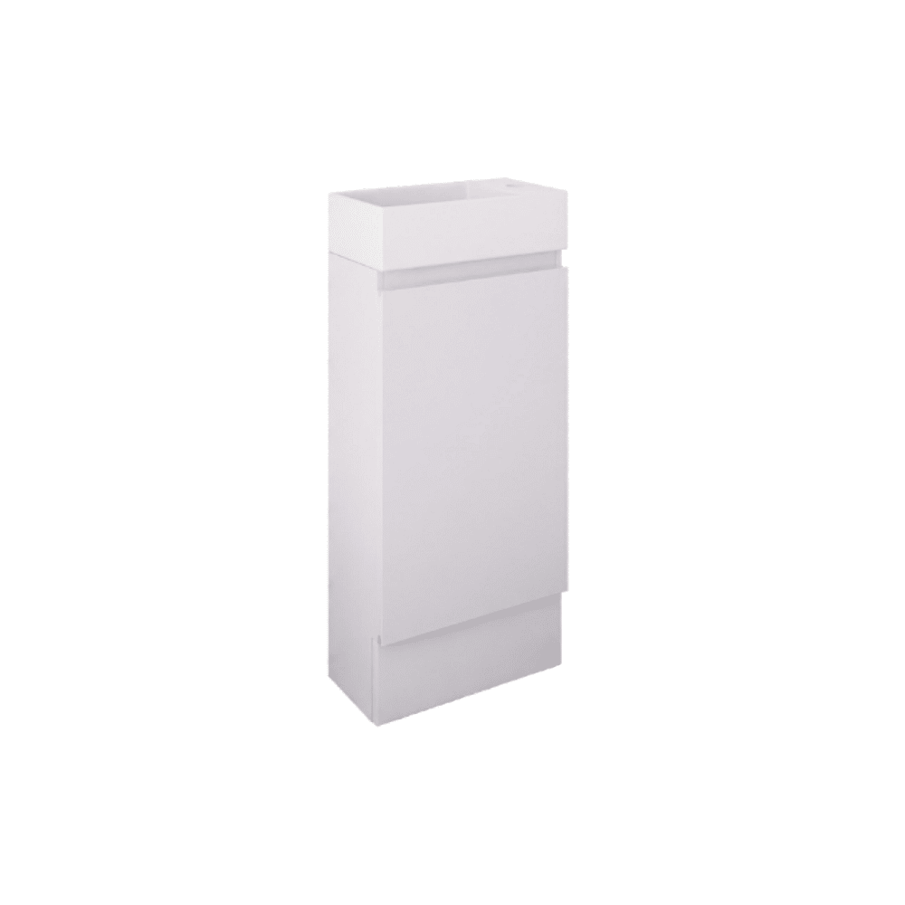 Castano Tirami 400 Ensuite Vanity On Kick Gloss White TIR400KRWH