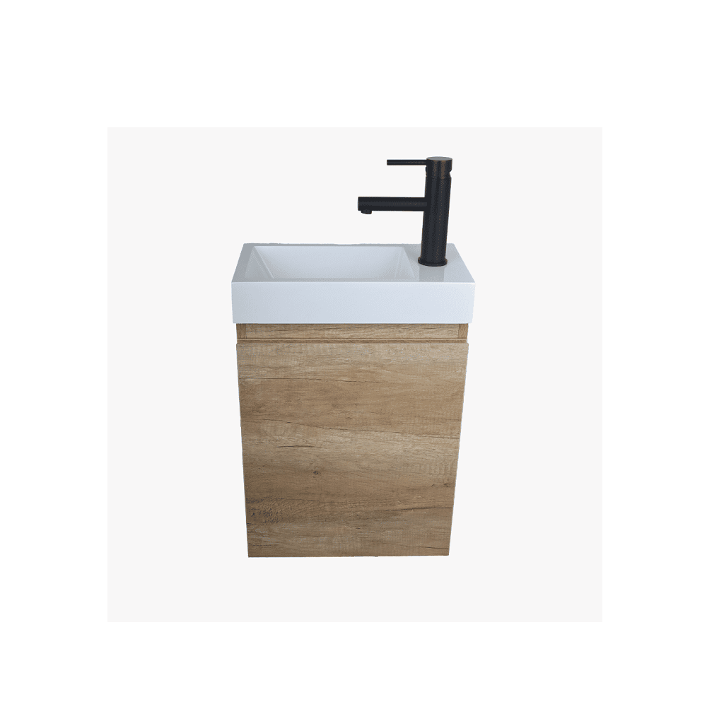 Castano Tirami 400 Ensuite Vanity Wall Hung Oak TIR400WHOAK