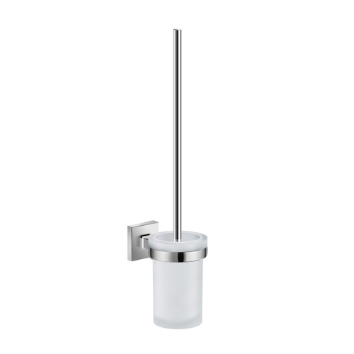 Johnson Suisse Cube Wall Toilet Brush With Holder Chrome GDC160100