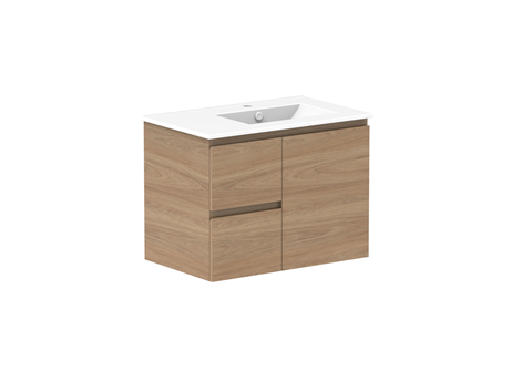 ADP Glacier Pro Ceramic Door & Drawer Twin Wall Hung Vanity