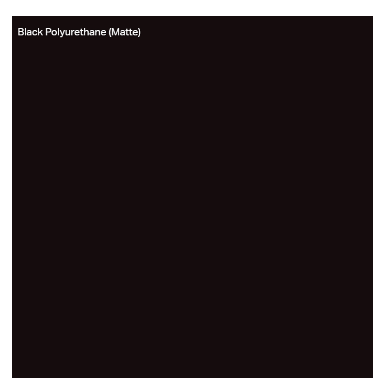 Painted Black Polyurethane (Matte)