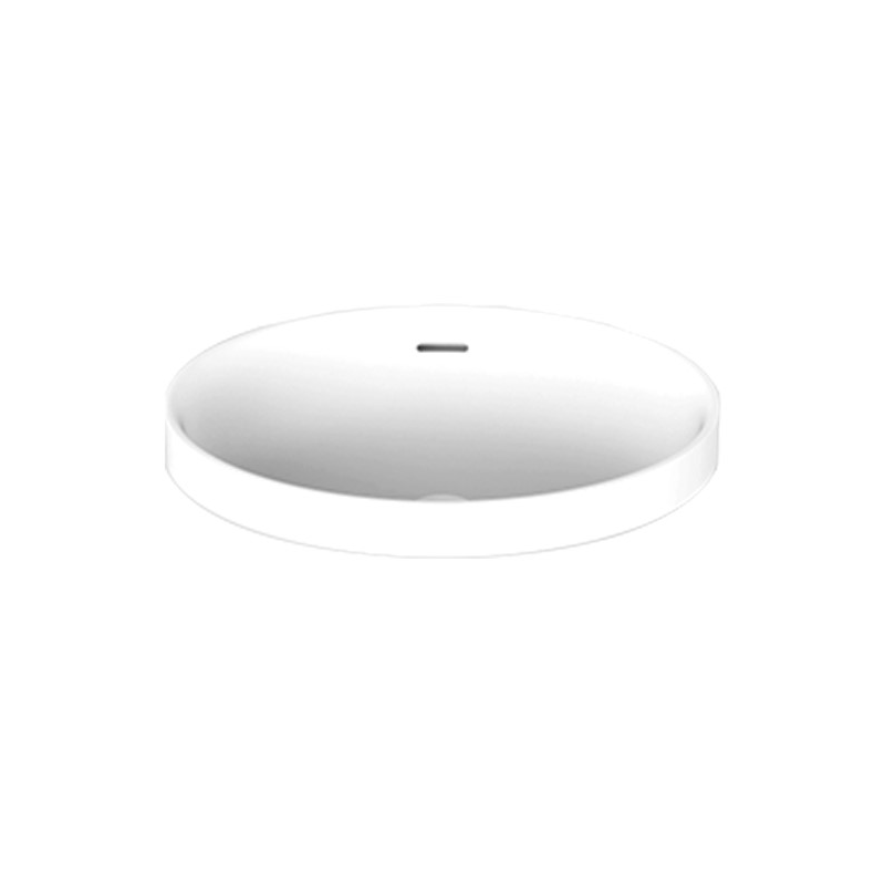 ADP Ozera Semi-Inset Basin Gloss White Solid Surface TOPSOZE5037WG