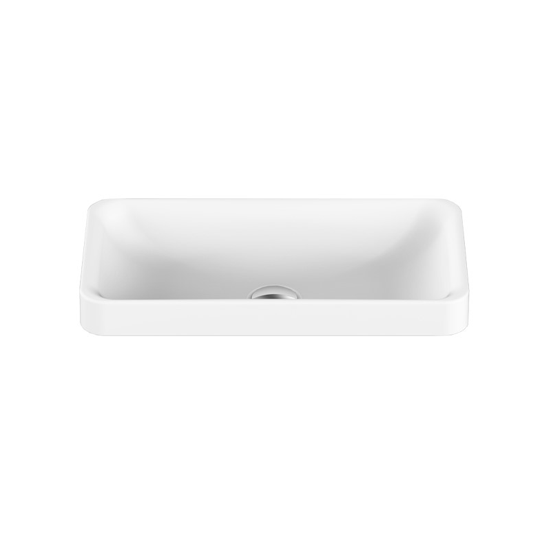 ADP Faith Semi-Inset Basin Gloss White Solid Surface TOPTFAI5026-G