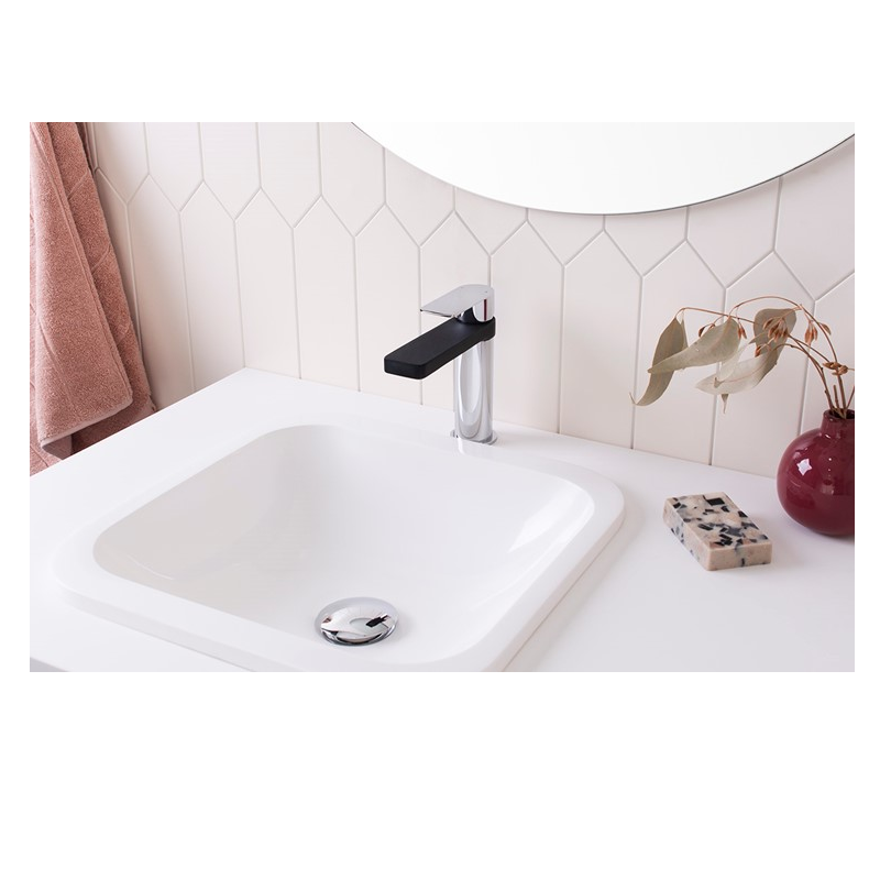 ADP Honour Inset / Under Counter Basin Gloss White Solid Surface TOPTHON3737-G