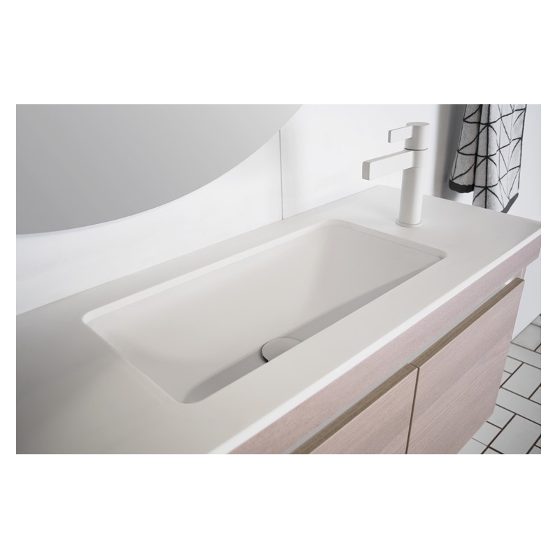 ADP Hope Under Counter Basin Matte White Solid Surface TOPTHOP5026-TS
