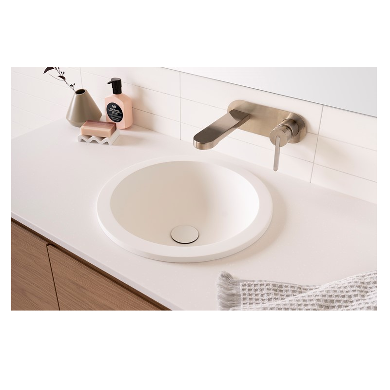 ADP Unity Inset / Under Counter Basin Matte White Solid Surface TOPTUNI400-TS