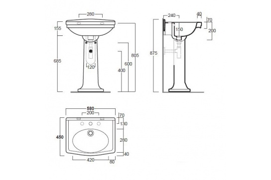 claremont_58x45_pedestal_line_drawing