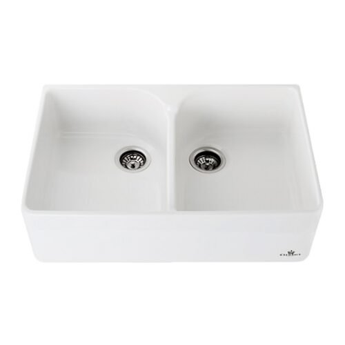 Chambord Clotaire Large Double Bowl Fireclay Sink