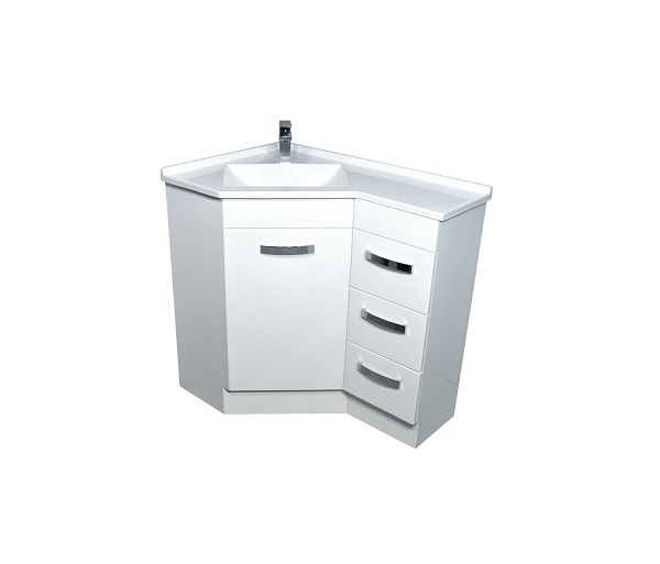 Fienza Corner Vanity With Polymarble Top 600 x 900 PC6090