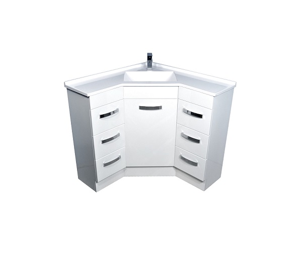 Fienza Corner Vanity With Polymarble Top 900 x 900 PC9090