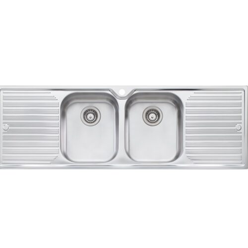 Oliveri Diaz Double Bowl Sink With Double Drainer