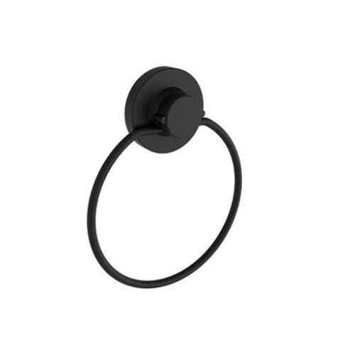 Naleon Instaloc Black Towel Ring - Suction Range