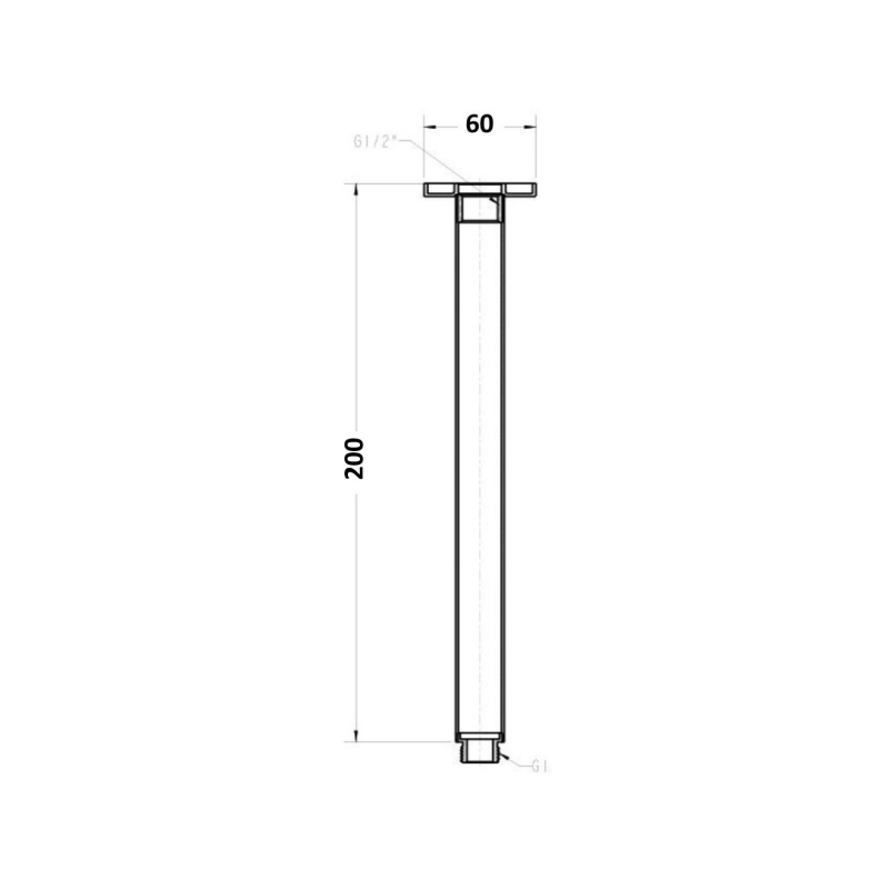 millennium-kiato-ceiling-dropper-200mm_specs