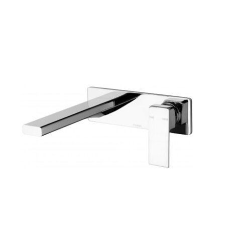 Phoenix Radii Wall Basin Mixer Chrome